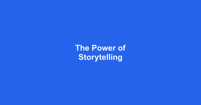 The Power of Storytelling in Persuasion
